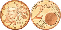 France 2 Euro Cent BE, Copper Plated Steel, KM:1283 -