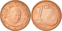 VATICAN CITY Euro Cent BU, Copper Plated Steel, KM:375 -