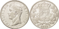 France 5 Francs Coin, Charles X, Bordeaux, Silver, KM:728.7 -