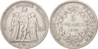 France 5 Francs Coin, Hercule, Bordeaux, Silver, KM:756.4 -