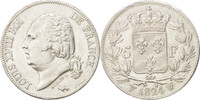 France 5 Francs Coin, Louis XVIII, Louis XVIII, Lille -
