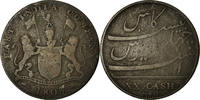 INDIA-BRITISH 20 Cash Coin, MADRAS PRESIDENCY, Soho Mint, Birmingham -