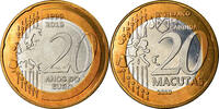 CABINDA 20 Macutas Coin, 20ème anniversaire de l'Euro -