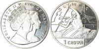 Isle of Man Crown Coin, Pobjoy Mint, J.O de Londres - Kayak -