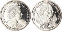 Isle of Man Crown Coin, Elizabeth II, Pobjoy Mint, Elizabeth II et le -