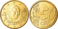 VATICAN CITY 50 Euro Cent Brass, KM:387 -