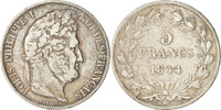France 5 Francs Coin, Louis-Philippe, Lille, Silver -