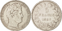 France 5 Francs Coin, Louis-Philippe, Paris, Silver -