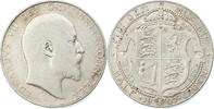Great Britain 1/2 Crown Coin, Edward VII, Silver, KM:802 -