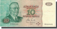 Finland 10 Markkaa Banknote, 1980, KM:100a -