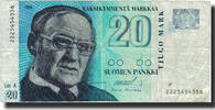 Finland 20 Markkaa Banknote, 1993, KM:123 -