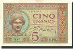 Madagascar 5 Francs 1937 Banknote, KM:35 UNZ- 560.18 元  ＋  41.42 元 运费