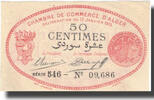 Algeria 50 Centimes Banknote, Chambre de Commerce, 1915-01-13 -