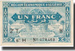 Algeria 1 Franc Banknote, valeur faciale, 1944-01-31 -