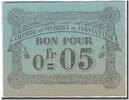 Algeria 5 Centimes Banknote, Chambre de Commerce, 1915-10-12 -