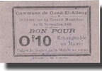Algeria 10 Centimes Banknote, Ville, 1916-11-19 -