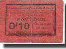 Algeria 10 Centimes Banknote, Ville, 1916-11-19 -