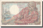 France 20 Francs Pêcheur, 1942-02-12, Fayette:13.1, KM:100a -