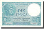 France 10 Francs Minerve, 1918-02-25, Fayette:6.3, KM:73a -
