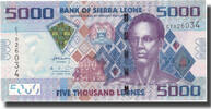 Sierra Leone 5000 Leones Banknote, 2010-04-27, KM:32 -