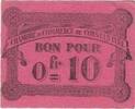 Algeria 10 Centimes Banknote, 1915-10-12 -