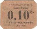 Algeria 10 Centimes Banknote, Syndicat des Communes, 1916-05-01 -