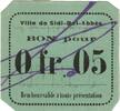 Algeria 5 Centimes Banknote, Undated (1916-18) -