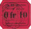Algeria 10 Centimes Banknote, Undated (1916-18) -