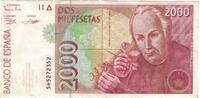 Spain 2000 Pesetas Banknote, KM:162 -