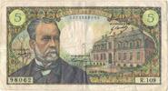 France 5 Francs Pasteur, R.109, Fayette:61.11, KM:146b -