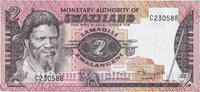 Swaziland 2 Emalangeni Banknote, Undated (1974), Undated (1974), KM:2a -