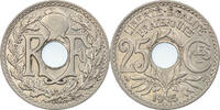 France 25 Centimes Coin, Lindauer, Nickel, KM:867 -