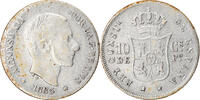 Philippines 10 Centimos Coin, Silver, KM:148 -