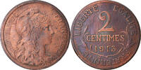 France 2 Centimes Coin, Dupuis, Paris, Bronze, KM:841 -