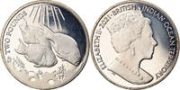 British Indian Ocean 2 Pounds Coin, Parrot fish, Copper-nickel -