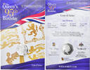British Indian Ocean 50 Pence Coin, The Queen's 95th Birthday -