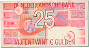 Netherlands 25 Gulden Banknote -