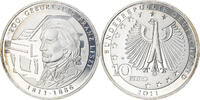 Germany 10 Euro Franz Listz, Karlsruhe, BE, Silver, KM:295 -