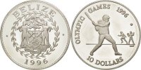 Belize 10 Dollars Coin, Silver, KM:127 -