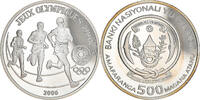 Rwanda 500 Francs Coin, Jeux olympiques Pékin 2008, BE -