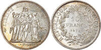 France 10 Francs Coin, Hercule, Paris, Silver, KM:932 -