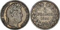 France 5 Francs Coin, Louis-Philippe, La Rochelle, Silver -