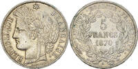 France 5 Francs Coin, Cérès, Paris, Silver, KM:819 -