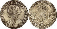 France Demi Teston Coin, Toulouse, Silver, Duplessy:1063 -