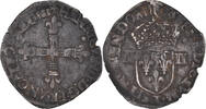 France 1/4 Ecu Coin, Henri III, Nantes, Silver, Sombart:4662 -