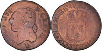 France 1/2 Sol Coin, Louis XVI, 1/2 Sol ou 1/2 sou, Nantes -