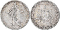 France Franc Coin, Semeuse, Paris, Silver, KM:844.1 -