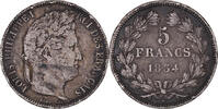 France 5 Francs Coin, Louis-Philippe, Nantes, Silver -