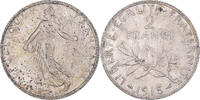 France 2 Francs Coin, Semeuse, Paris, Silver, KM:845.1, Le -