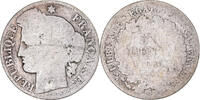 France 50 Centimes Coin, Cérès, Paris, Silver, KM:834.1 -